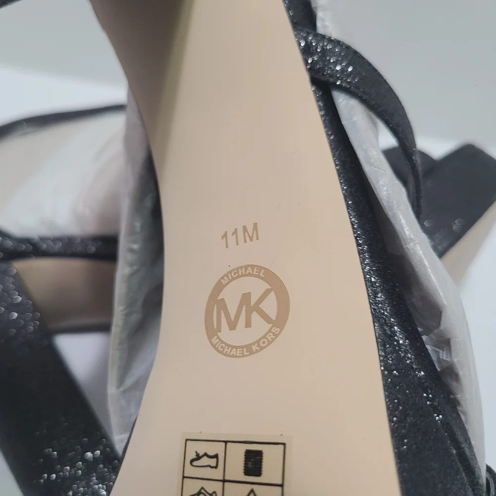 Michael‎ Kors Tanner Platform Pixie Fine Glitter Shoes NIB Size 11